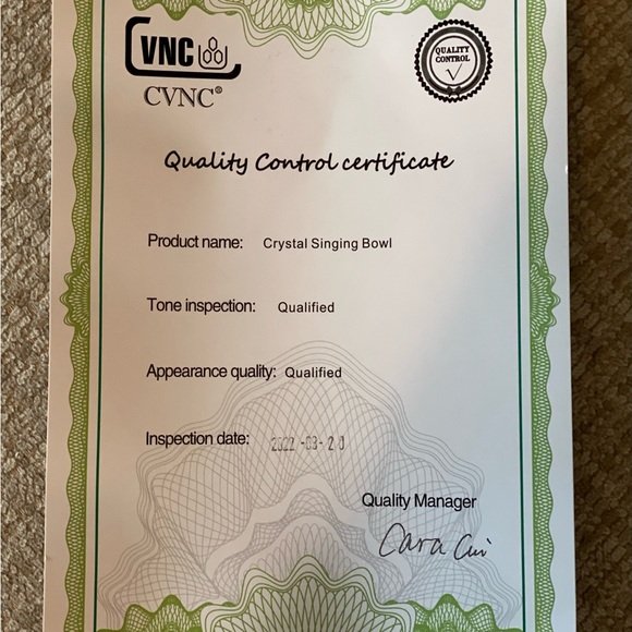 8 Inch Yellow rainbow Colored Throat Chakra E Note Quartz Crystal Singing Bowl. - Picture 6 of 15